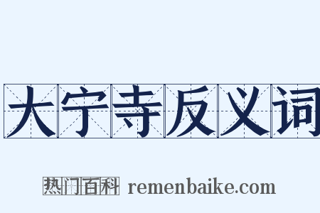 大宁寺反义词是什么意思的图片